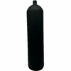 12L long, dive cylinder - concave - zwart