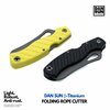 DAN SUN Beta-Titanium Folding Rope cutter (YELLOW HANDLE)