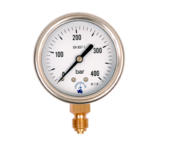 63 mm Dry G1/4 bottom entry gauge 0-400 Bar