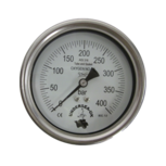 100 mm Dry gauge G1/4 for panel mounting 0-400 Bar - For Nitrox &amp; O2