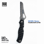 DAN SUN Beta-Titanium Folding Rope cutter (BLACK HANDLE)