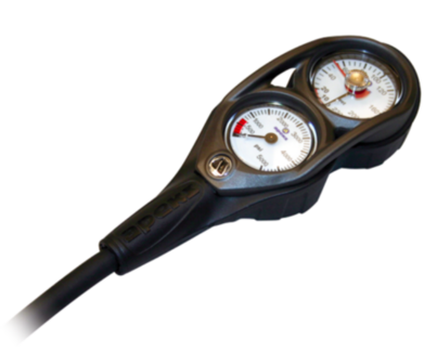 PRES GAUGE + DEPTH GAUGE CONS. W/ NARROW HOSE