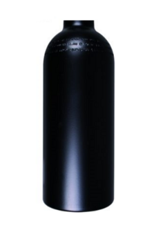 Cylinder 1,5 L  230 bar zwart ALU