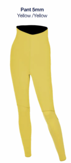 PANTS FREEFLEX PRO 5mm WOMEN - Yellow/Yellow