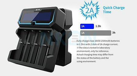XTAR X4 batterijlader