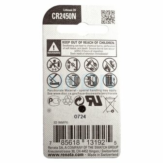 Battery CR2450N  - 3V