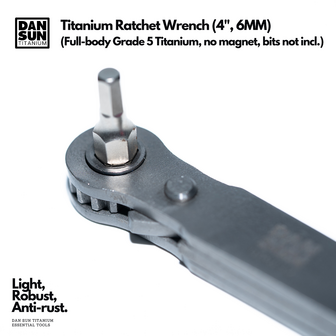 4" Titanium Ratchet Wrench (6MM)