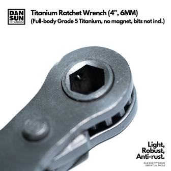 4" Titanium Ratchet Wrench (6MM)