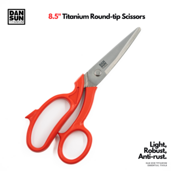 8.5" Titanium Round-tip Scissors