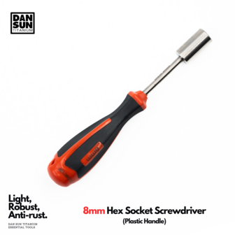 8mm Socket screwdriver - Plastic Handle