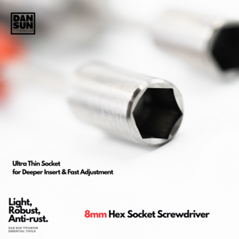 8mm Socket screwdriver - Plastic Handle