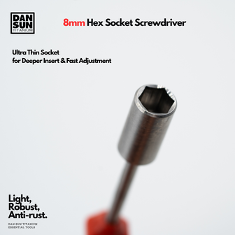 8mm Socket screwdriver - Plastic Handle