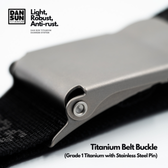 Titanium Belt Buckle - Black