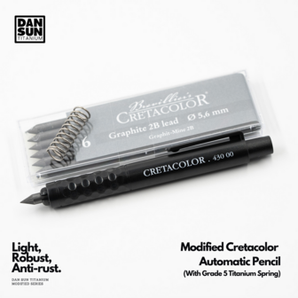 Modified Cretacolor Automatic Pencil (with Grade 5 Ti Spring)