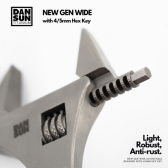 6" HEX WIDE Spanner (with 4+5mm Hex Keys)