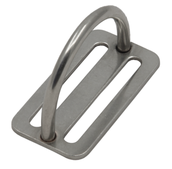 D-ring inox 90&deg;