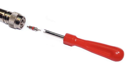 Schraeder valve tool
