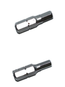 Titanium Hex Bit Set of 2 - Philips PH2 + Flathead 6*1mm