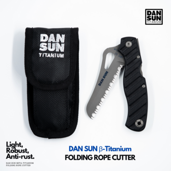 DAN SUN Beta-Titanium Folding Rope cutter (YELLOW HANDLE)