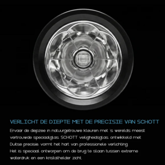 Oceama&nbsp;Snake duiklamp - LED 2000 Lumen - Met Laser 