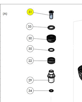 DIN shutter valve n&deg;31