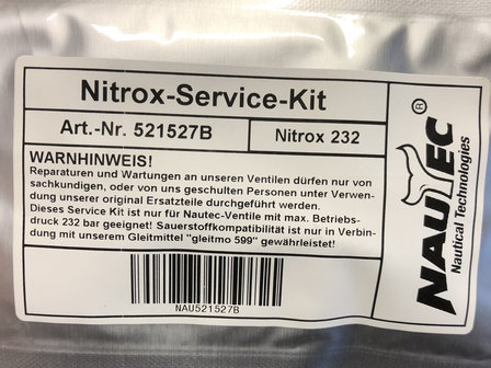 nautec valve service kit 230bar nitrox