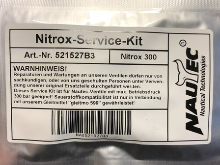 nautec valve service kit 300bar nitrox