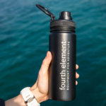 GULPER INSULATED WATER BOTTLE - BLACK - 17oz/500ml