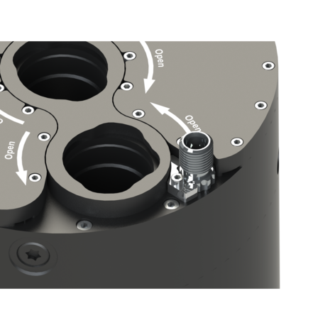 AXIAL OXYGEN CONNECTOR FOR SIDEMOUNT UNIT