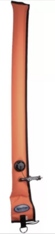 Diver's Alert Marker, 1 m long, oral inflate with OPV