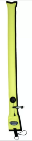 Diver's Alert Marker, 1 m long, oral inflate with OPV