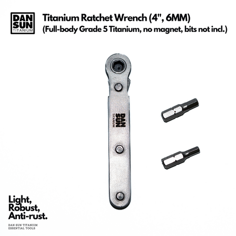 4" Titanium Ratchet Wrench (6MM)