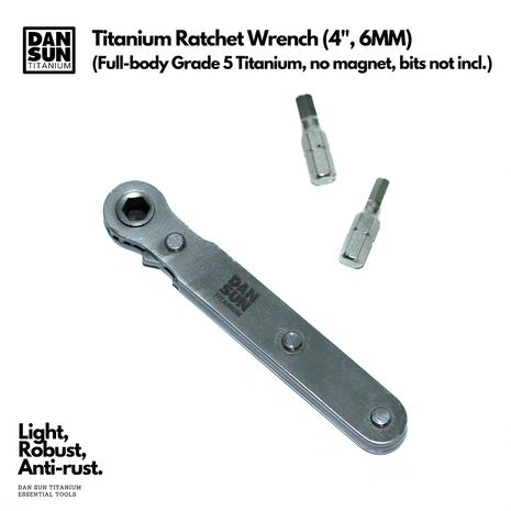 4" Titanium Ratchet Wrench (6MM)