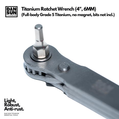 4" Titanium Ratchet Wrench (6MM)