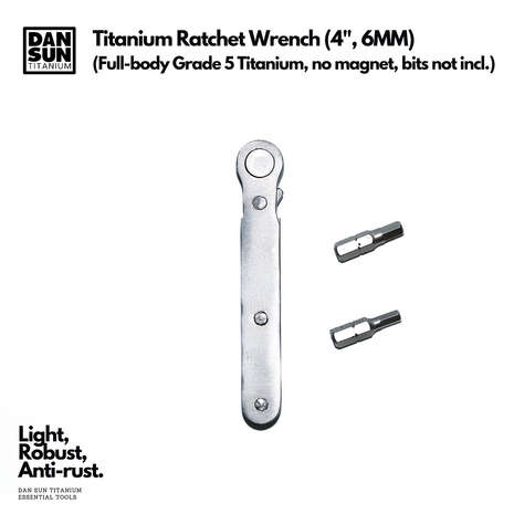 4" Titanium Ratchet Wrench (6MM)