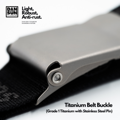 Titanium Belt Buckle - Black