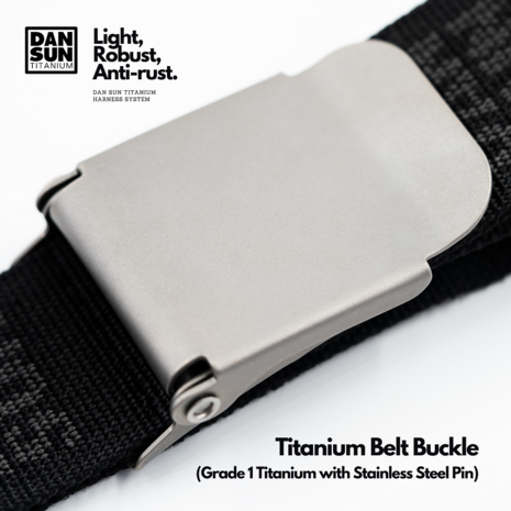 Titanium Belt Buckle - Black