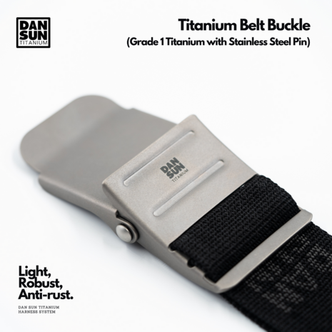 Titanium Belt Buckle - Black