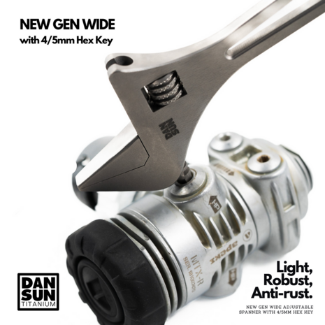 6" HEX WIDE Spanner (with 4+5mm Hex Keys)