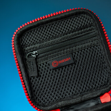 Semi-hard zipper case 115&times;115 - With inner foam
