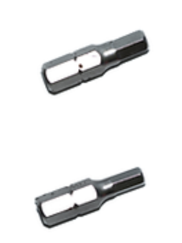 Titanium Hex Bit Set of 2 - Philips PH2 + Flathead 6*1mm