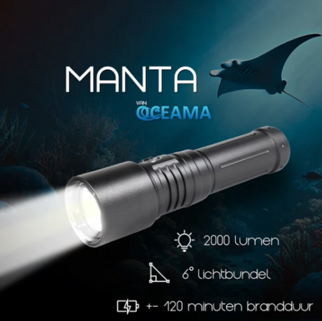 Oceama&nbsp;Manta duiklamp -  LED 2000 Lumen