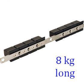 Stainless steel rail for V-weight