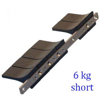 Stainless steel rail for V-weight
