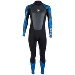 HYDROFLEX 3mm JUMPSUIT W/O HOOD MEN - camoeflage blauw HYDROFLEX 3mm JUMPSUIT W/O HOOD MEN - camoeflage blauw