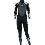 HYDROFLEX 3mm JUMPSUIT W/O HOOD WOMEN - camoeflage zwart/wit HYDROFLEX 3mm JUMPSUIT W/O HOOD WOMEN - camoeflage zwart/wit