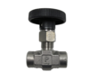Mini Needle valve in Stainless Steel. 1/4 NPT Female. W.P. 345 Bar